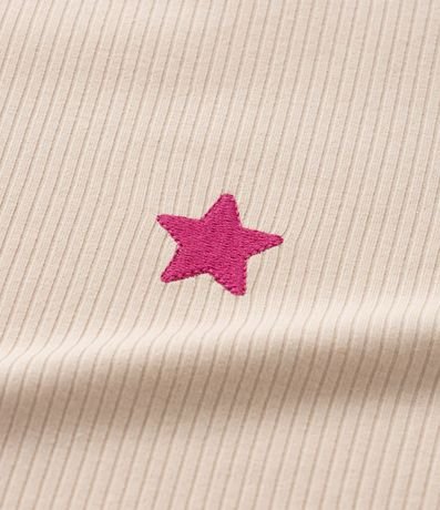 Remera Infantil Acanalada con Raya y Lazos en la Manga - Talle 5  14 años 5