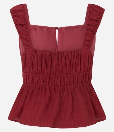 Blusa Texturizada con Lazo y Volado 7