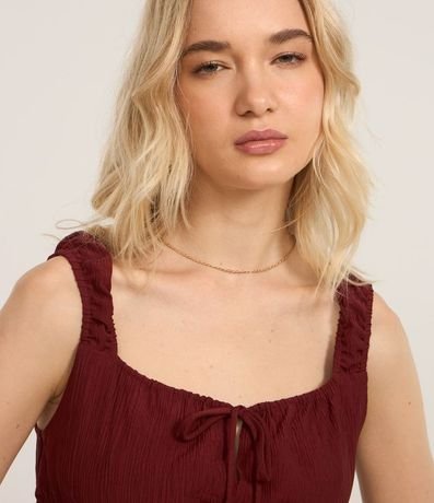 Blusa Texturizada con Lazo y Volado 3