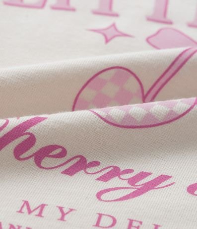 Blusa Baby Look Infantil con Estampa Cerezas - Talle 7 a 14 años 3