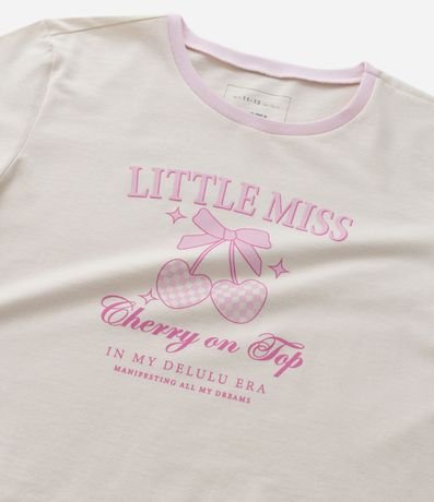 Blusa Baby Look Infantil con Estampa Cerezas - Talle 7 a 14 años 4