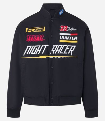 Campera Cuello Alto con Estampa Racing 9