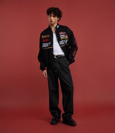 Campera Cuello Alto con Estampa Racing 2