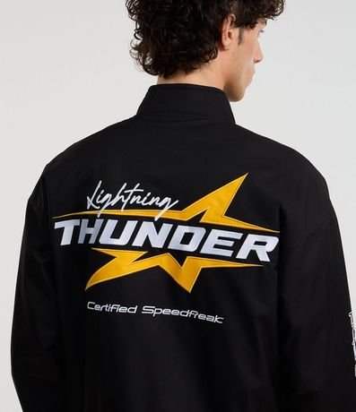 Campera Cuello Alto con Estampa Racing 5