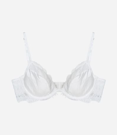 Soutien Media Taza en Encaje con Recorte Satinado 6