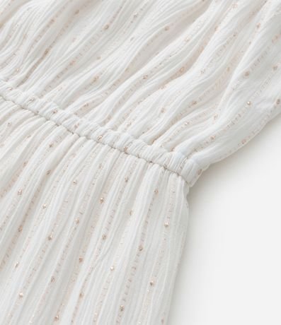 Vestido Infantil en Airflow Metalizado - Talle 5 a 14 años 4