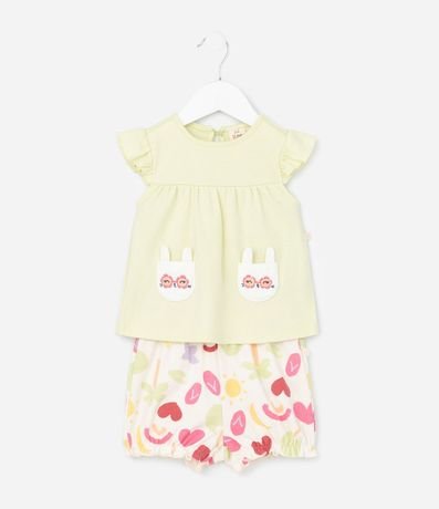 Conjunto Infantil con Estampa Divertida - Talle 0 a 18 Meses 2