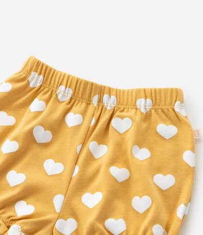 Conjunto Infantil con Estampa de Corazones y Abejas - Talle 0 a 18 Meses 9