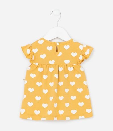 Conjunto Infantil con Estampa de Corazones y Abejas - Talle 0 a 18 Meses 4