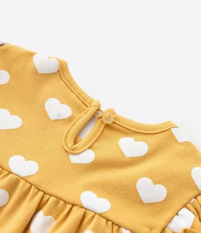 Conjunto Infantil con Estampa de Corazones y Abejas - Talle 0 a 18 Meses 7