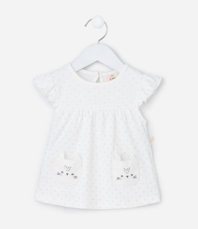 Conjunto Infantil con Estampa de Lazos y Bolsillo de Animalito - Talle 0 a 18 Meses 3