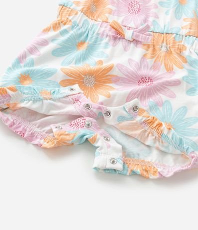 Enterito Infantil con Estampa Floral - Talle 0 a 18 Meses 6