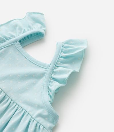 Vestido Infantil con Estampa de Lunares Osos y Bombacha - Tam  0 a 18 meses 7