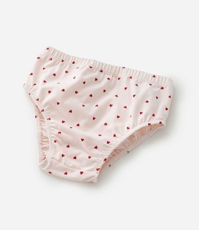 Vestido Infantil con Estampa de Corazones con Bombacha - Talle 0 a 18 meses 7