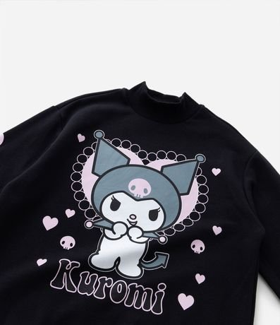 Saco Infantil en Algodón con Estampa da Kuromi - Talle 5 a 14 años 7