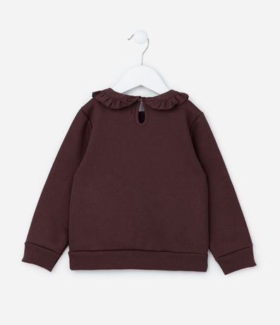 Saco Infantil con Volado y Estampa Flores - Talle 1 a 6 años 2