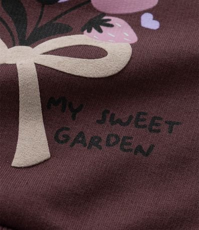 Saco Infantil con Volado y Estampa Flores - Talle 1 a 6 años 5