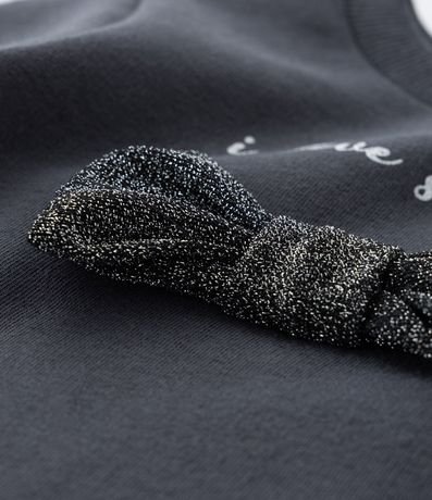 Saco Infantil en Algodón con Lazo Brillante - Talle 1 a 6 años 5