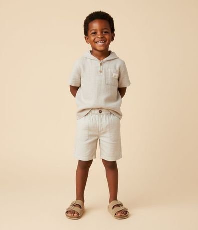 Bermuda Infantil en Lino - Talle 1 a 6 años