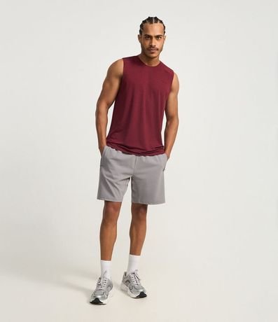 Bermuda Deportiva en Microfibra con Cremallera en el Bolsillo