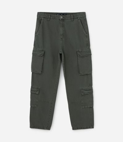 Pantalón Baggy en Sarga con Bolsillos Cargos 7