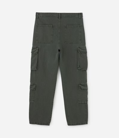 Pantalón Baggy en Sarga con Bolsillos Cargos 8