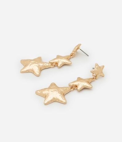 Caravana Hilo con Colgante de Estrellas Texturizadas 2