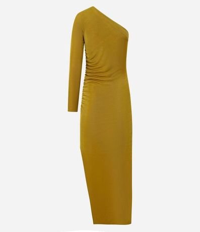 Vestido New Midi en Rib con Escote Hombro Único 7