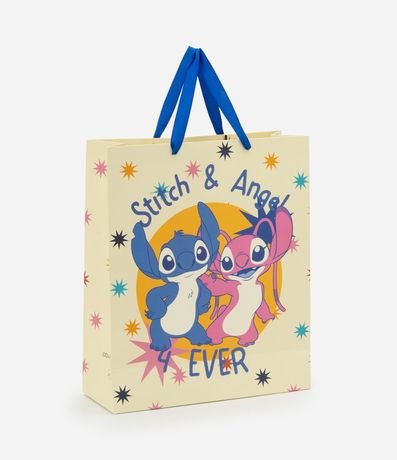 Bolsa de Regalo Mediana con Estampa Stitch & Angel