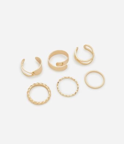 Kit 06 Anillos con Formas Diversas