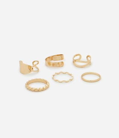 Kit 06 Anillos con Formas Diversas 2