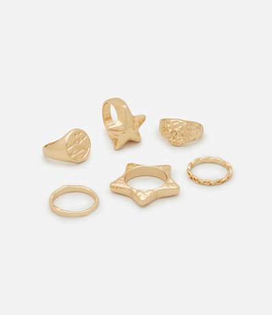 Kit 06 Anillos con Forma y Tamaños Variados 2