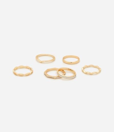 Kit 06 Anillos Diversos