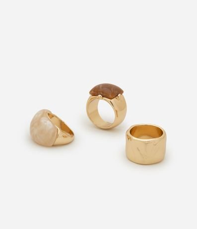 Kit 03 Anillos con Formas Diferentes y Resina 3