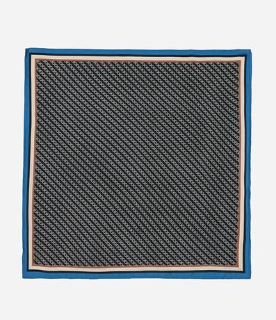 Pañuelo de Satén con Estampa de Cadenas