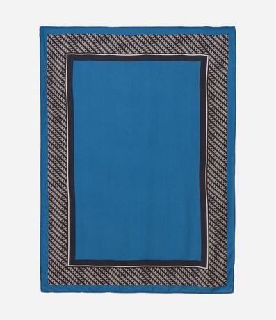Pañuelo Satinado con Estampa de Moldura cadena