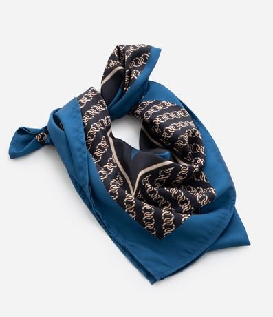 Pañuelo Satinado con Estampa de Moldura cadena 3