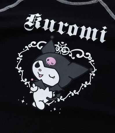 Remera Corta Infantil con Estampa Kuromi - Talle 5 a 14 años 5