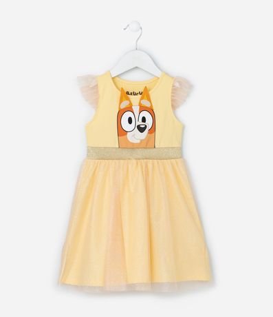 Vestido Infantil en Tule con Estampa Bingo de Bluey - Talle 1 a 5 años 1
