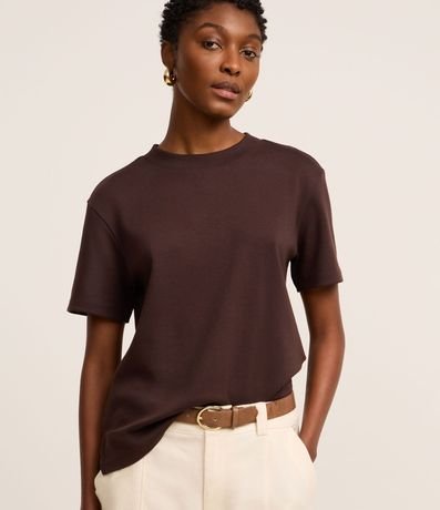 Remera T-Shirt en Suedine Básica