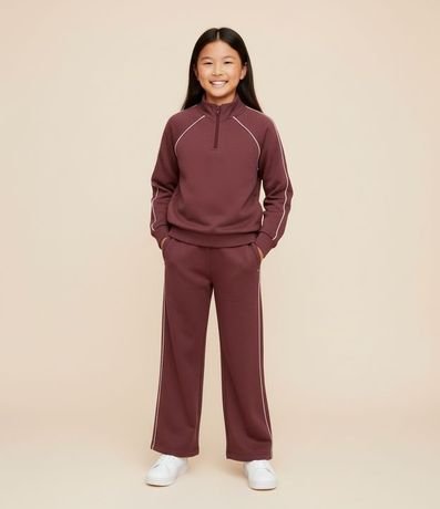 Saco Infantil con Cuello Alto y Cremallera - Talle 5 a 14 años