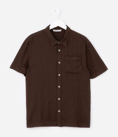 Camisa Infantil en Viscolino con Bolsillo - Talle 5 a 14 años