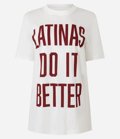 Remera T-shirt en Algodón con Estampa Latinas do it Better 4