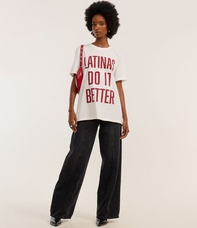 Remera T-shirt en Algodón con Estampa Latinas do it Better 2