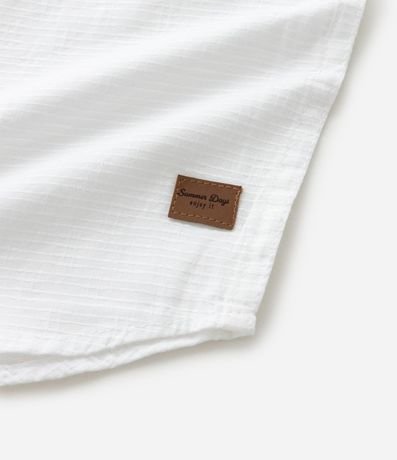 Camisa Infantil Bata con Detalles Contrastantes y Texturizada - Talle 1 a 6 años 5