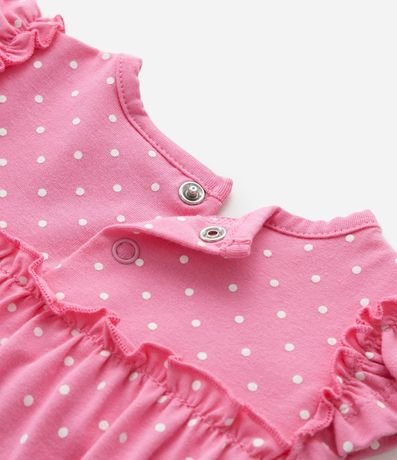 Vestido Body con Estampa de Lunares y Bordado Osita - Talle 0 a 18 Meses 6