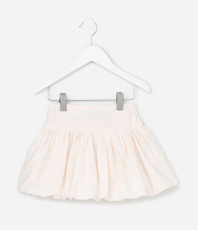 Pollera Infantil Balonê con Bordado Floral - Talle 1 a 6 años