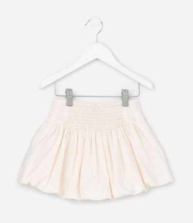 Pollera Infantil Balonê con Bordado Floral - Talle 1 a 6 años 2