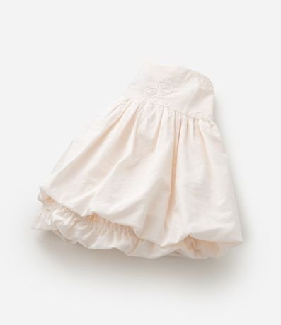 Pollera Infantil Balonê con Bordado Floral - Talle 1 a 6 años 6