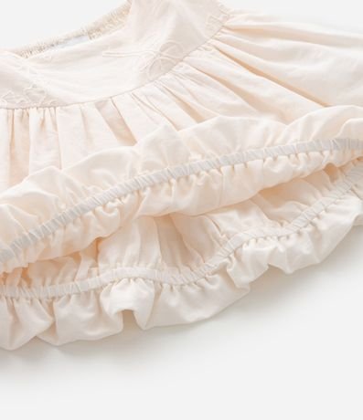 Pollera Infantil Balonê con Bordado Floral - Talle 1 a 6 años 7